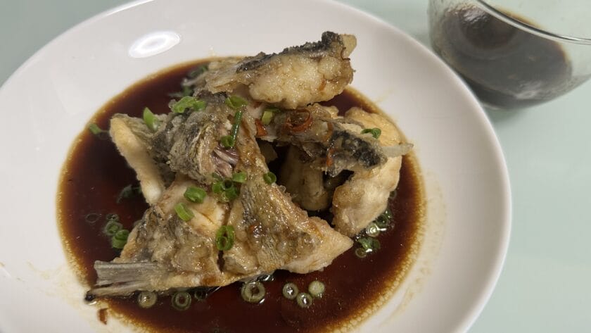 チヌ(クロダイ)の揚げ焼|釣果メシ