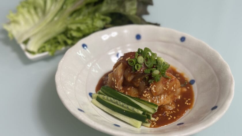 チヌ(クロダイ)のフェ(韓国風お刺身)|釣果メシ