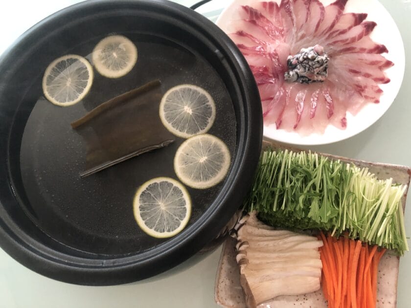 チヌ(クロダイ)のかぼすしゃぶしゃぶ|釣果メシ