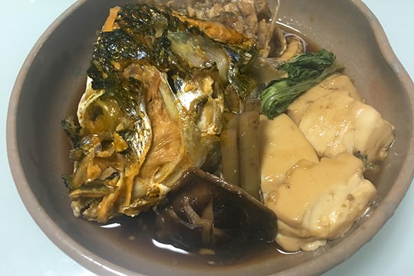 釣り魚のあら炊き