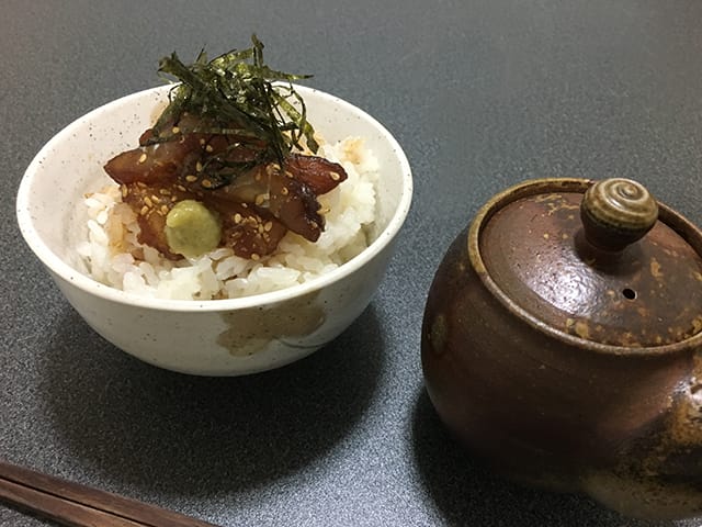 魚のづけ茶漬け、レシピ