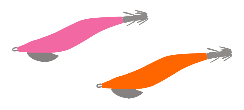 ピンク、オレンジ系｜エギの色の違いと使い分け方