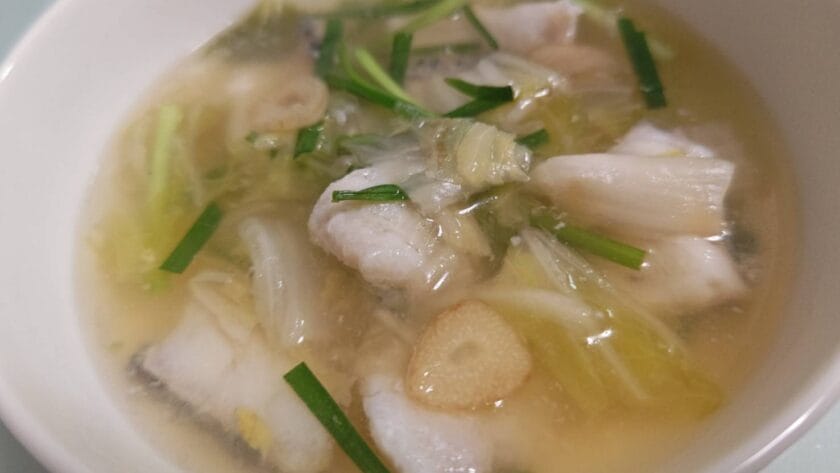 完成①｜白身魚の酸菜魚,レシピ,釣果メシ