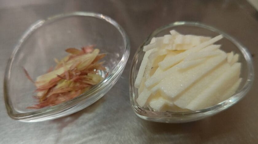 添え野菜|若狭柚庵焼きの冷やしすだちそうめん,レシピ,釣果メシ