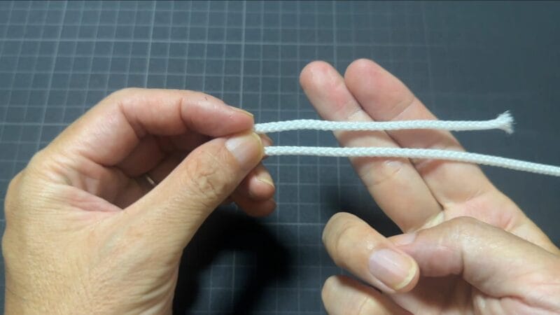 オルブライトノット改の結び方①