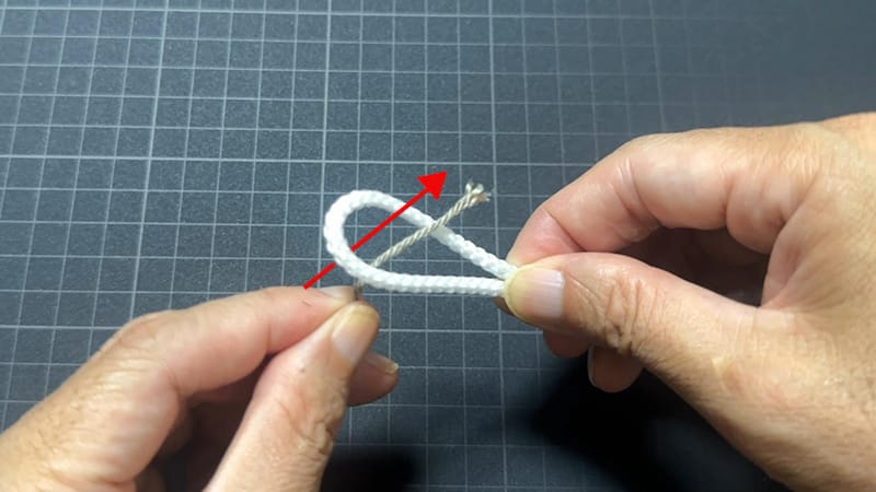 オルブライトノット改の結び方③