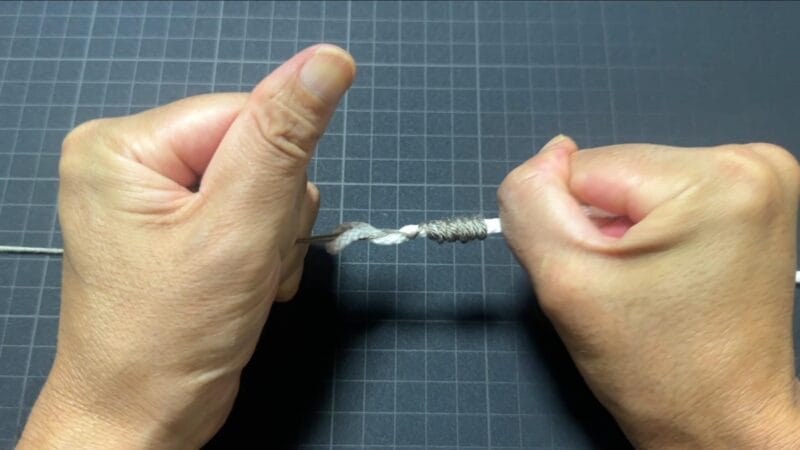 オルブライトノット改の結び方⑧