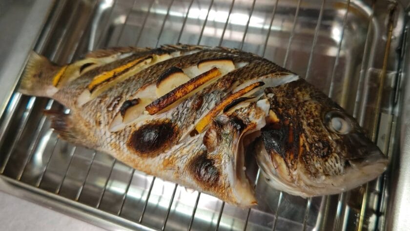 グリルする|チヌの丸ごとグリル,釣果メシ