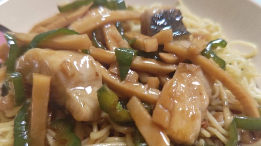 魚の鱔魚意麺風オ甘酢あんかけ焼きそば,釣果メシ