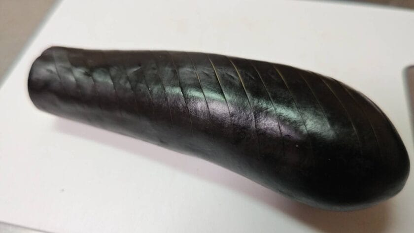 野菜をカットする|魚と茄子と万願寺唐辛子の揚げ出し,釣果メシ