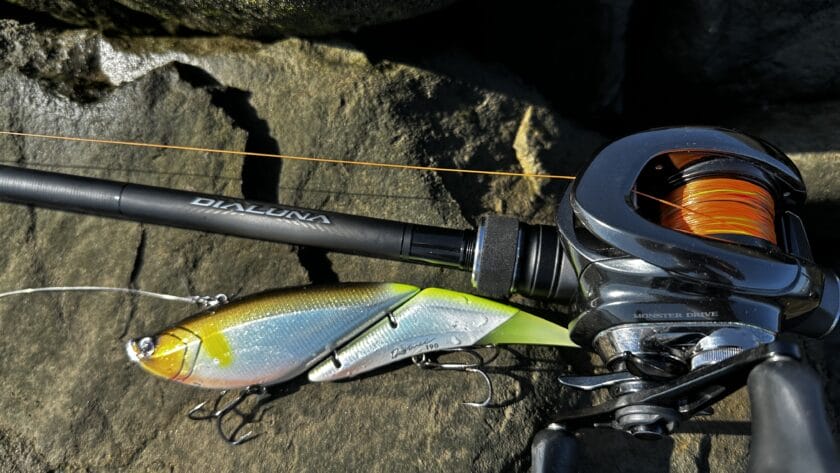 2ozのルアーキャスト|ディアルーナB80XH,インプレ,ビッグベイト,リール,シマノ
