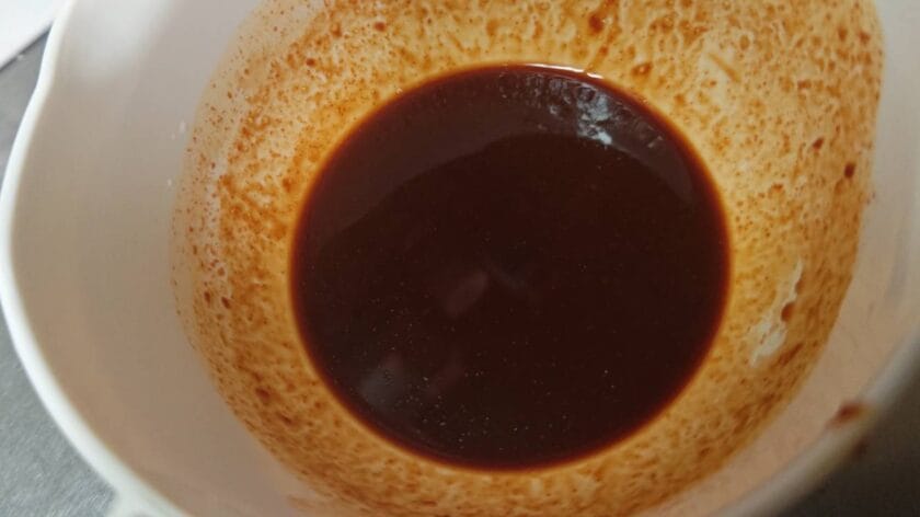 たれを合わせる|アジとサンマのヤンニョムフィッシュ,レシピ,釣果メシ