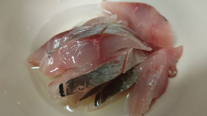 酢洗い|料亭風つゆだくごまアジ,作り方,レシピ,釣果メシ