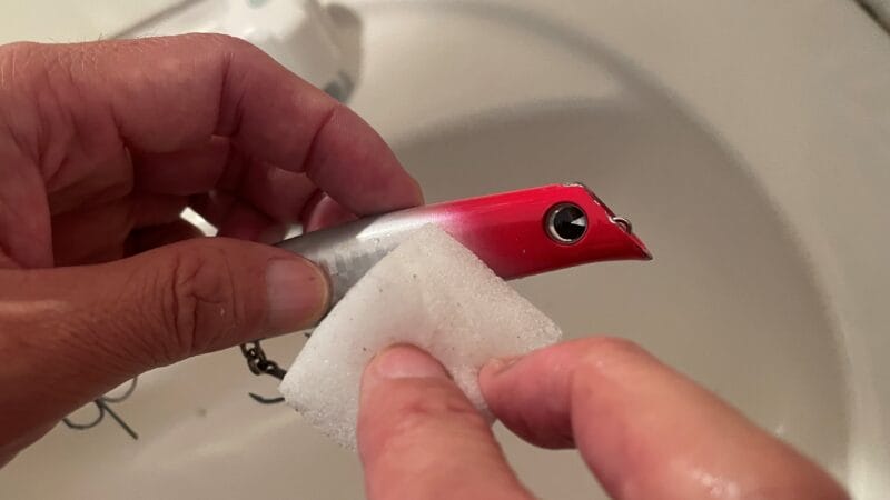 落ちない汚れは洗剤で、ルアー|タックル,洗浄,メンテナンス