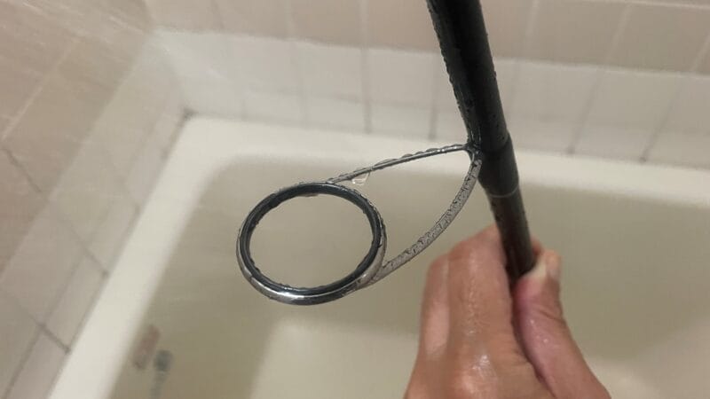 ガイドの塩噛み除去、ロッドの洗浄|タックル,洗浄,メンテナンス