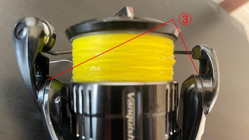 ベール接合部、スピニングリール｜リール,オイル,グリス,使い方